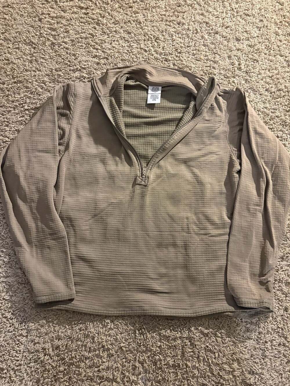 US Military ECWCS Gen III Midweight Cold Weather Shirt Size Large Regular